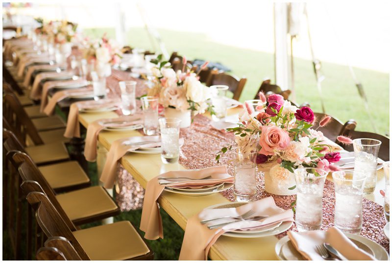 oklahoma outdoor wedding table